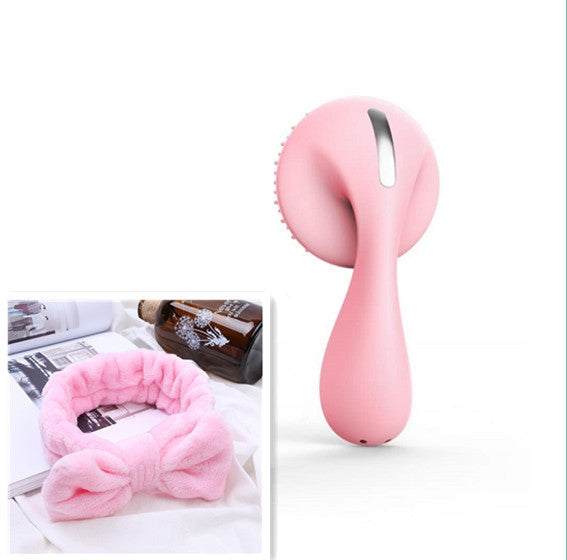 Sonic Pulse Magnetic Beads Facial Cleansing Brush - Pink Elegance - Joynfunmall
