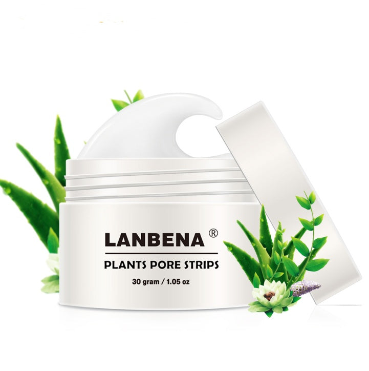 Blackhead nasal membrane pore strips with snow lotus for deep cleansing and skin hydration.