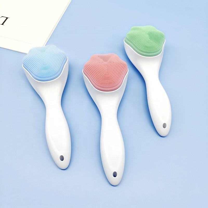 Handheld Silicone Face Scrubber Exfoliator Face Brushes - Joynfunmall