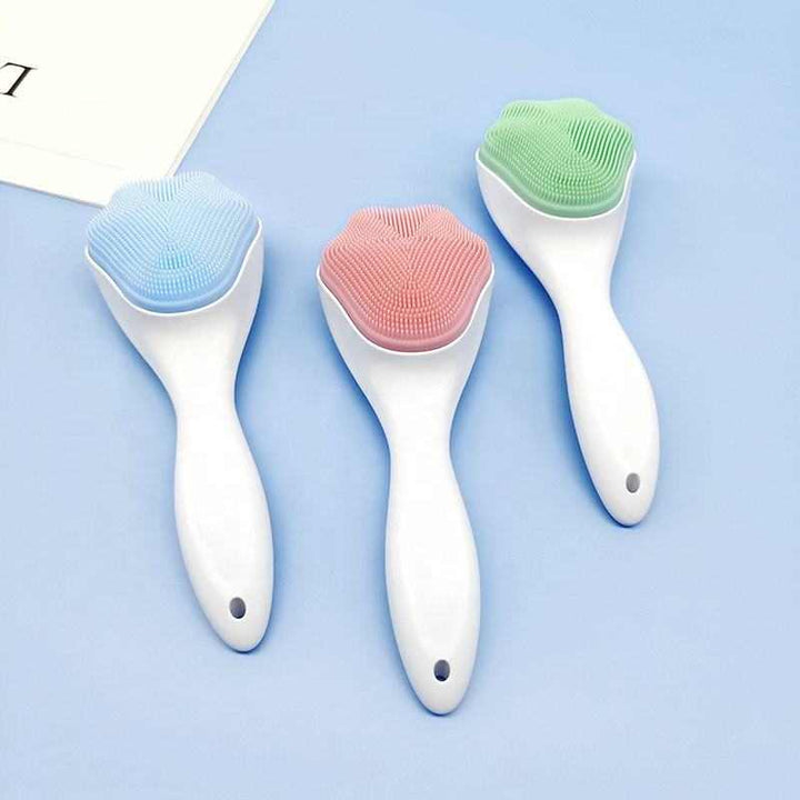 Handheld Silicone Face Scrubber Exfoliator Face Brushes - Joynfunmall