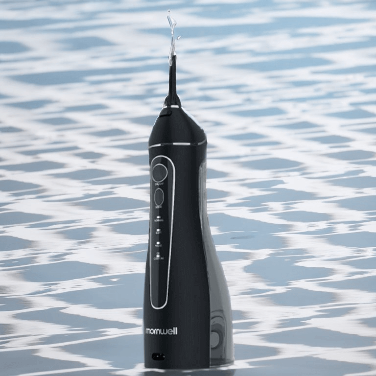 Sleek Black Portable Oral Irrigator for Effortless Dental Hygiene - Joynfunmall
