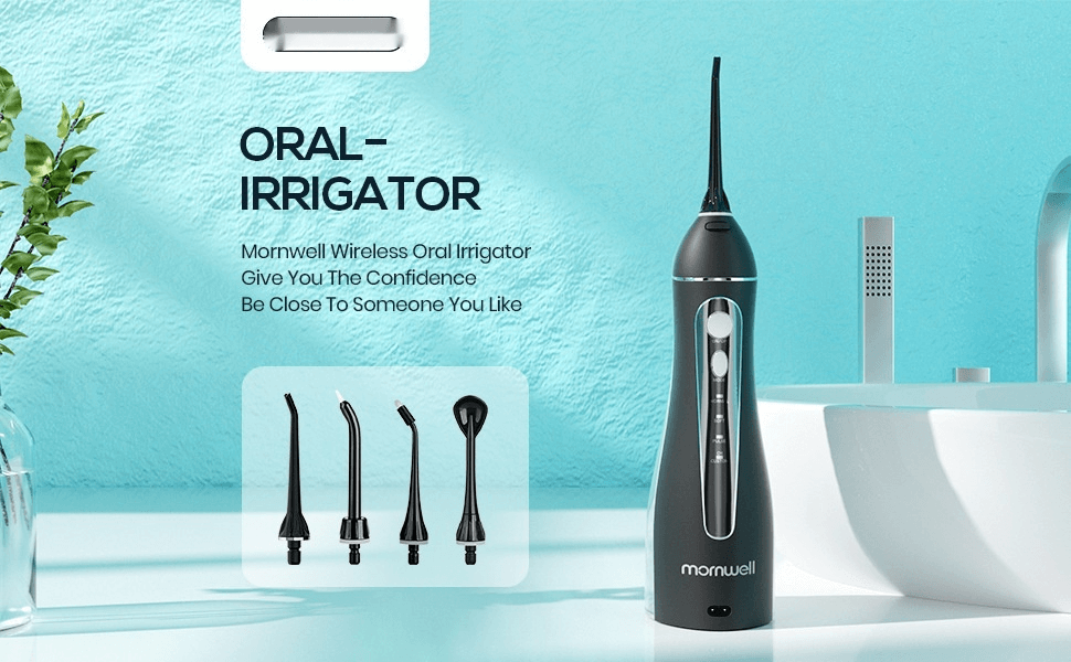 Sleek Black Portable Oral Irrigator for Effortless Dental Hygiene - Joynfunmall