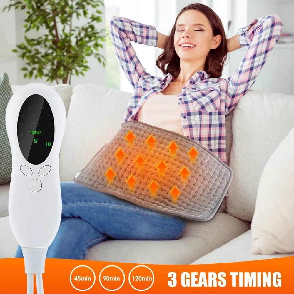Deluxe Electric Heating Pad for Relaxation with Adjustable Timing Feature - Joynfunmall
self-care product

relaxation device

muscle pain relief

moist heat electric heating pad

machine washable heating pad

large electric heating pad

heating pad with multiple settings

fast heating electric pad

electric heating pad for back pain

electric heating pad
deluxe heating pad
Deluxe Electric Heating Pad
auto shut-off heating pad
adjustable timer