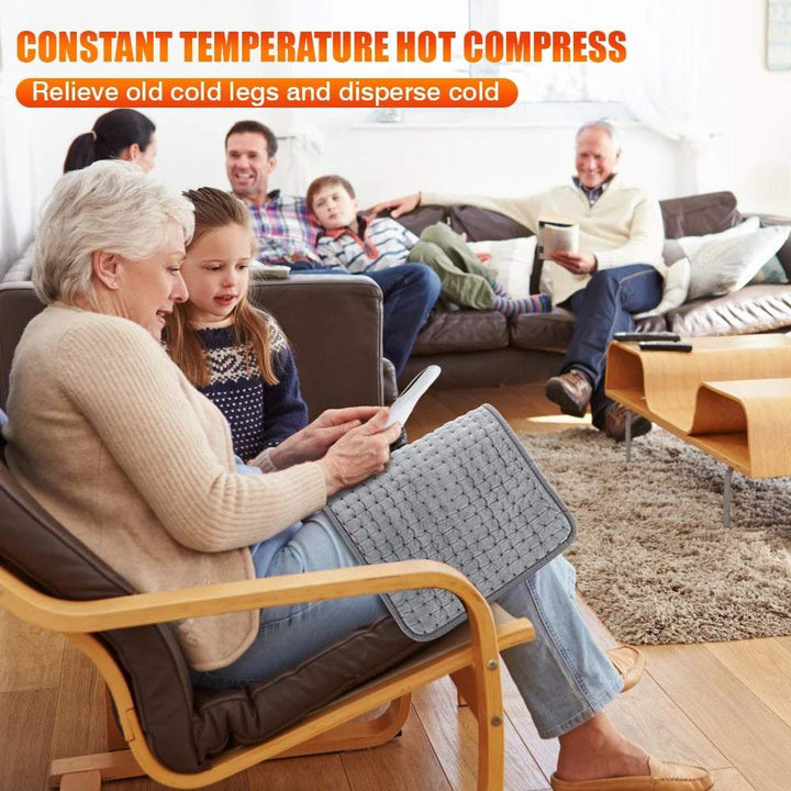 Deluxe Electric Heating Pad for Relaxation with Adjustable Timing Feature - Joynfunmall