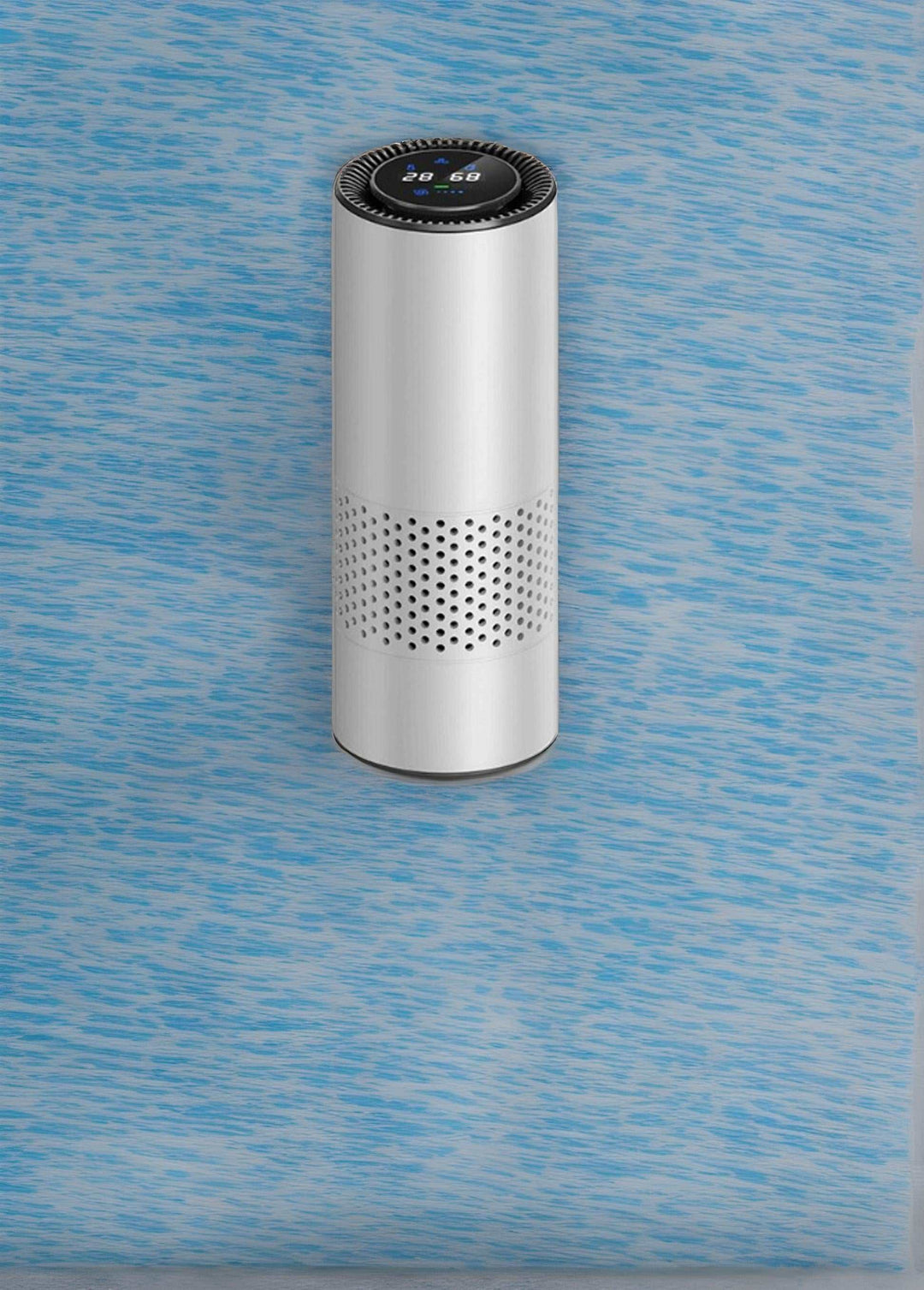Sleek Silver HEPA Air Purifier - Ideal for Home and Automotive Spaces - Joynfunmall