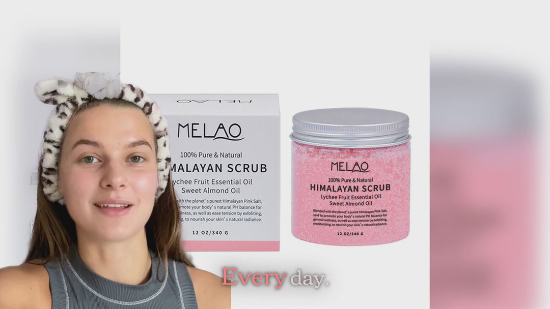 Natural salt scrub to remove dead skin cells and unclog pores


